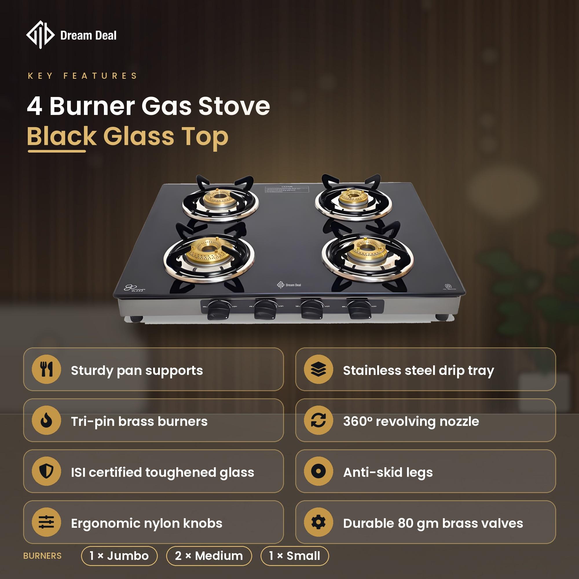 4 burnor gas stove
